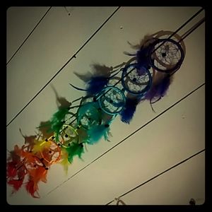 Multi color dream catcher